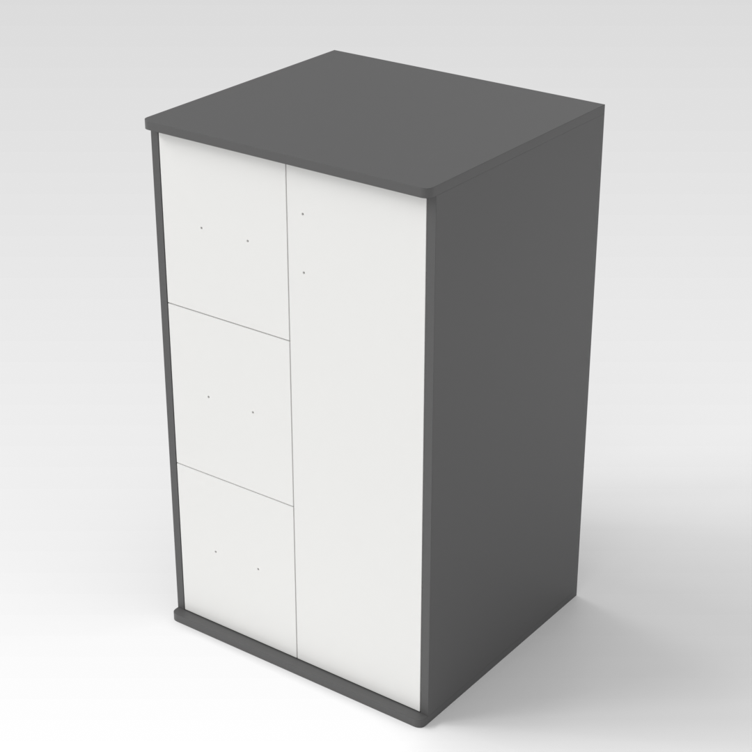 Sky Gray & Warm White Dresser
