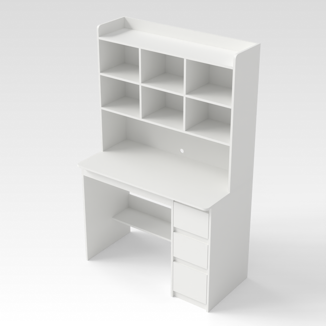 Warm White Computer Desk