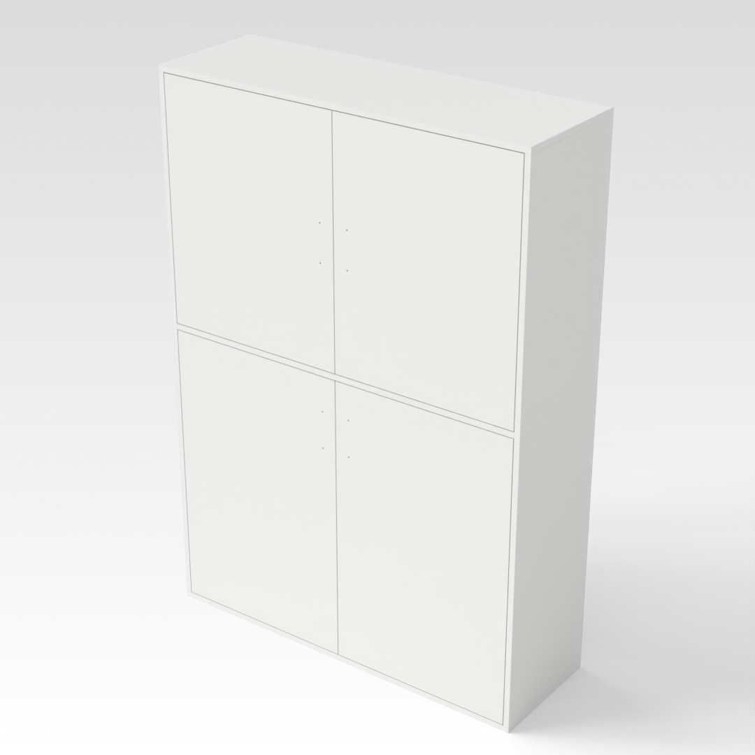 Warm White Shoe Cabinet