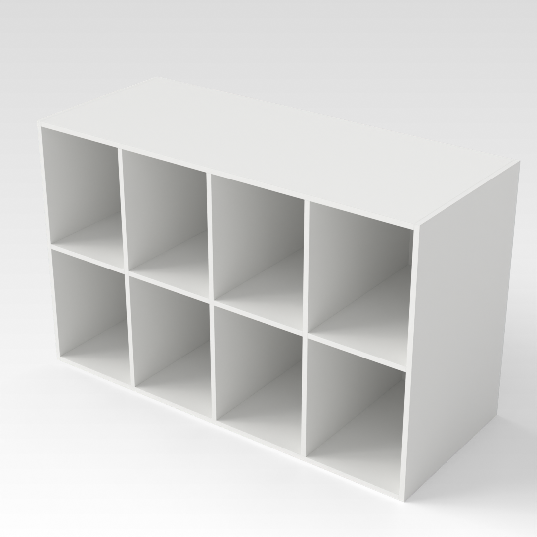 Warm White Bookcase