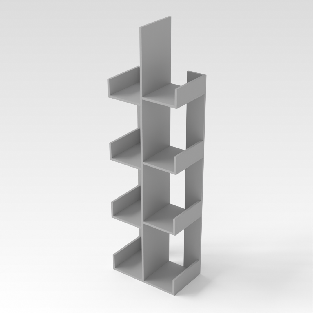 Light Gray Bookshelf