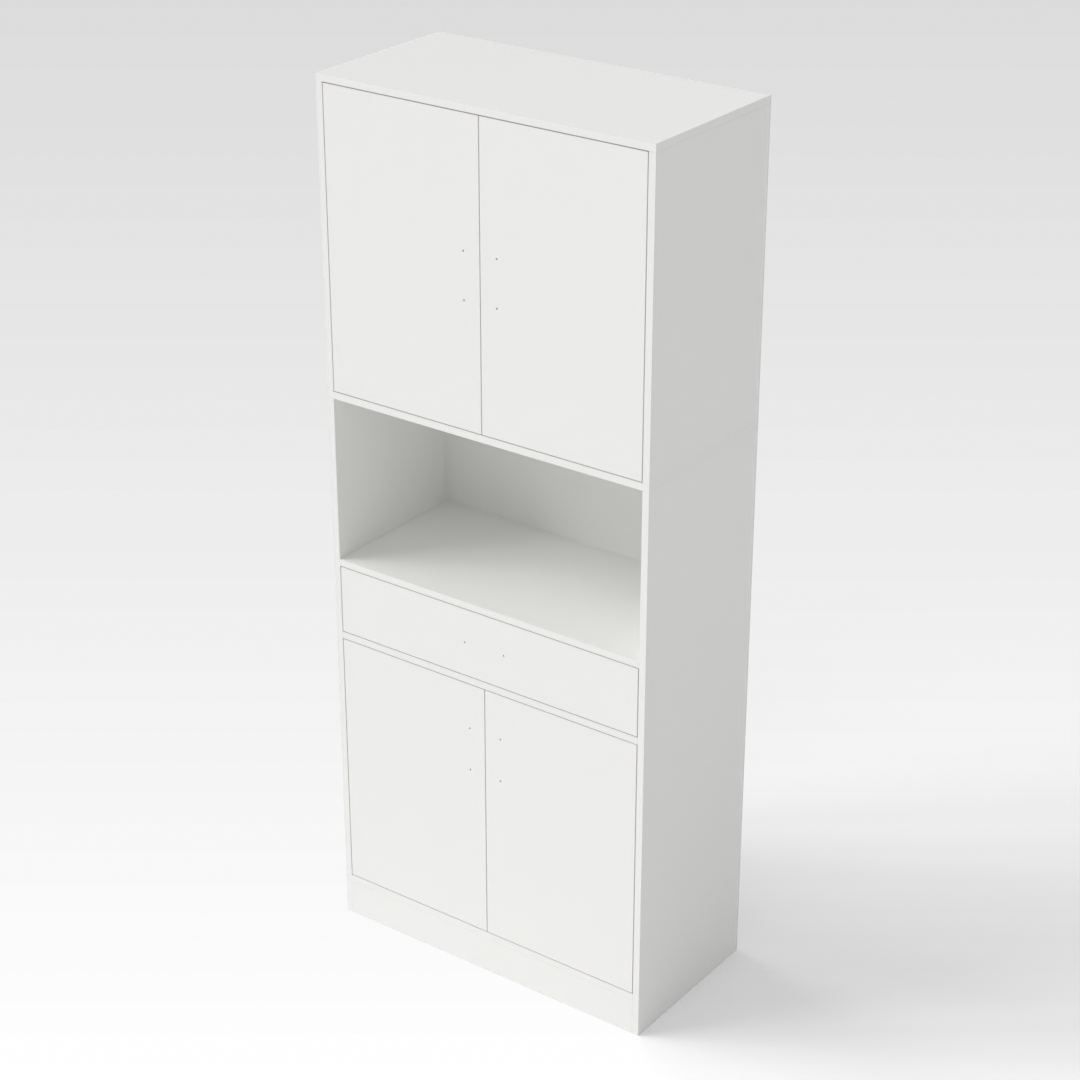 Warm White Bookcase