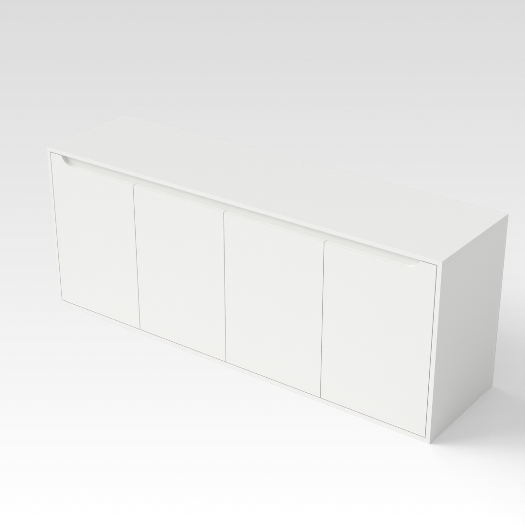 Warm White Shoe Cabinet