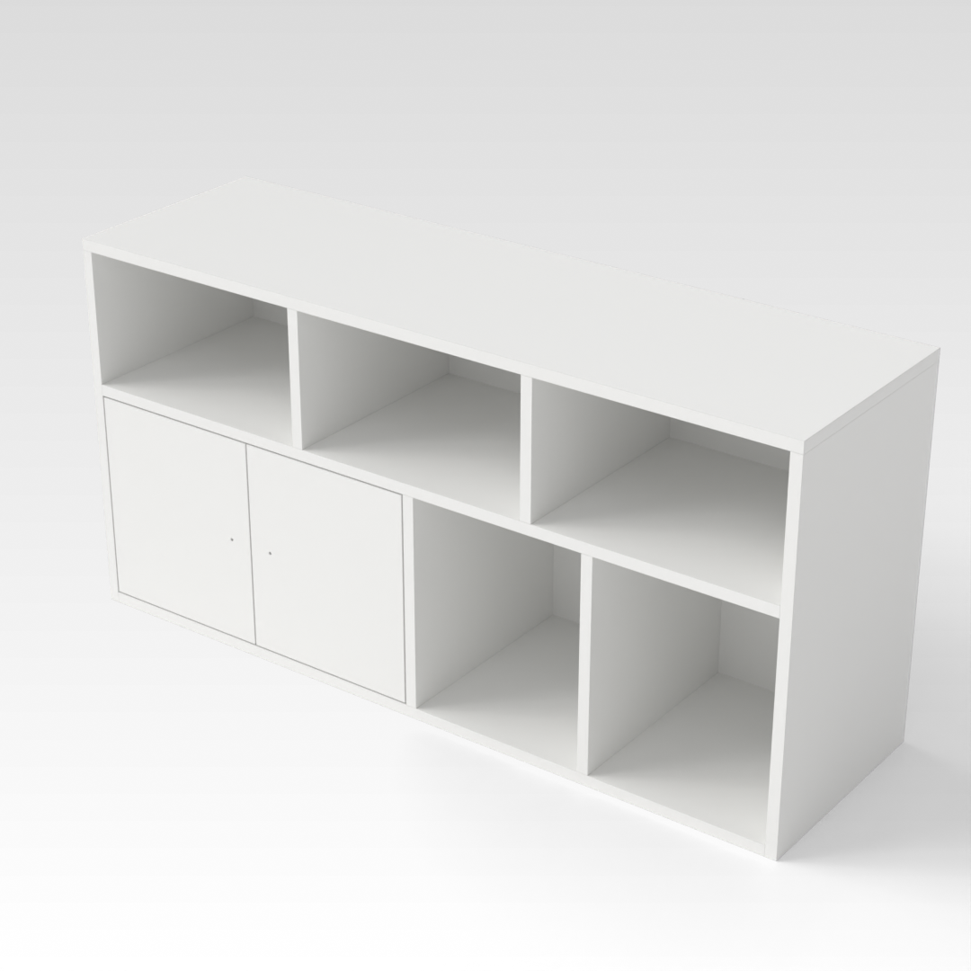 Warm White Bookcase