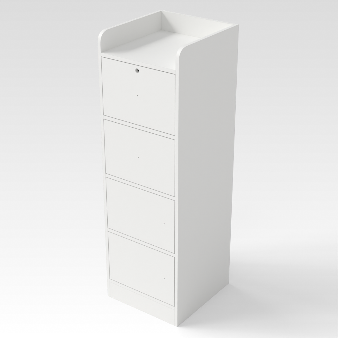 Warm White Bookcase