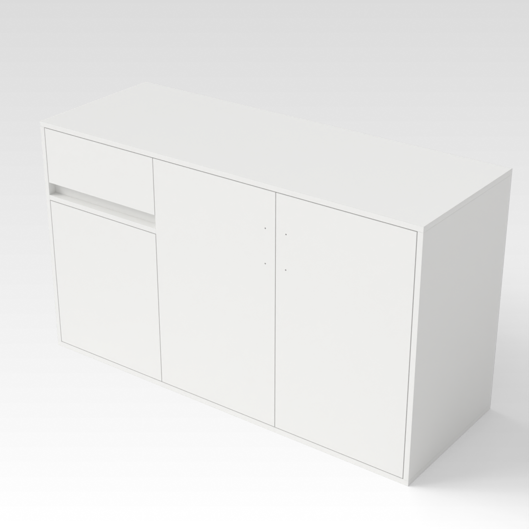 Warm White Shoe Cabinet
