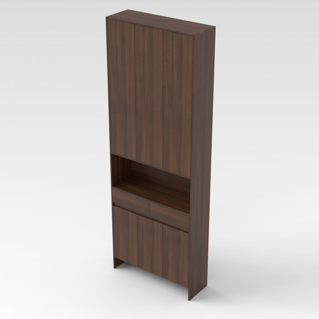 Prairie Oak Shoe Cabinet