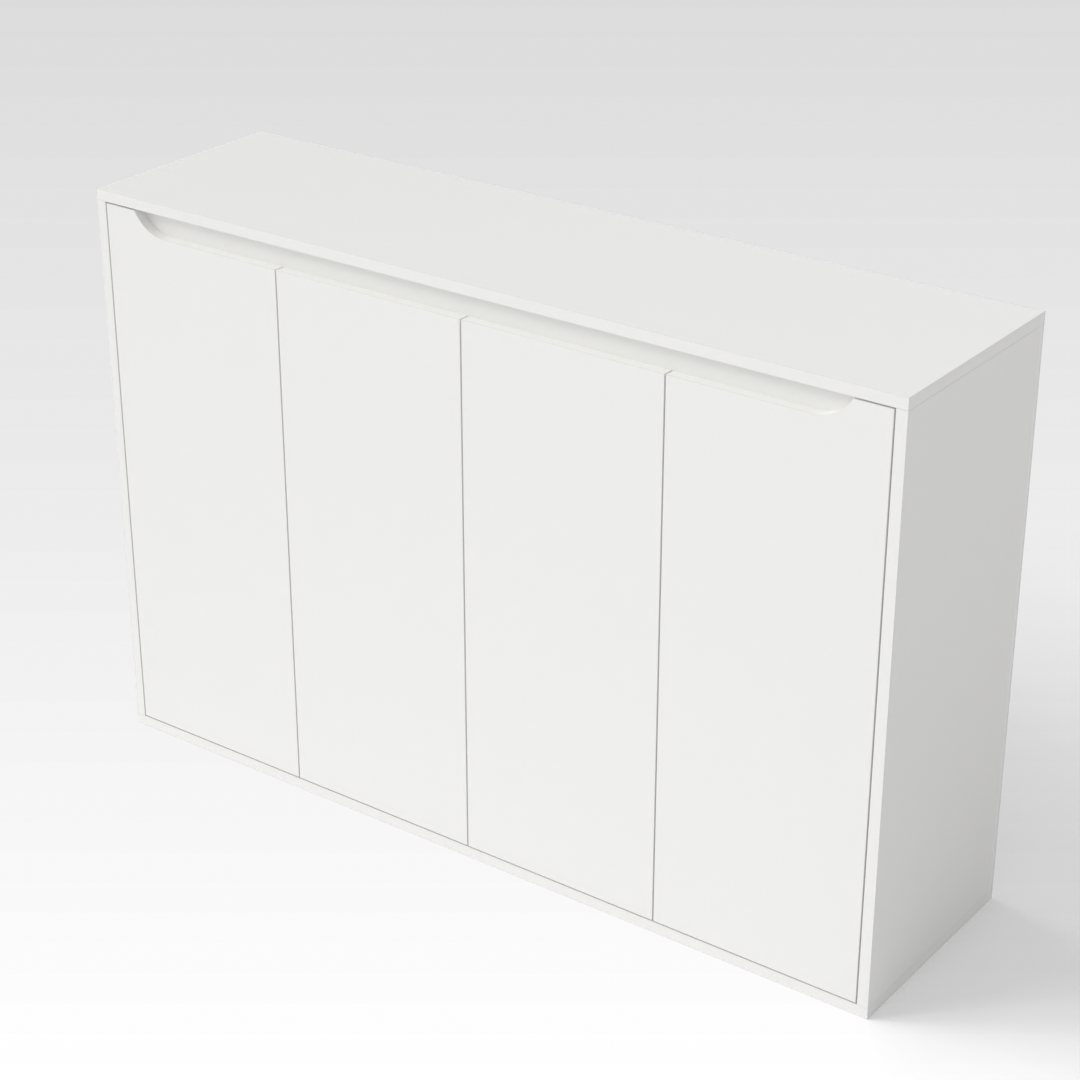 Warm White Shoe Cabinet