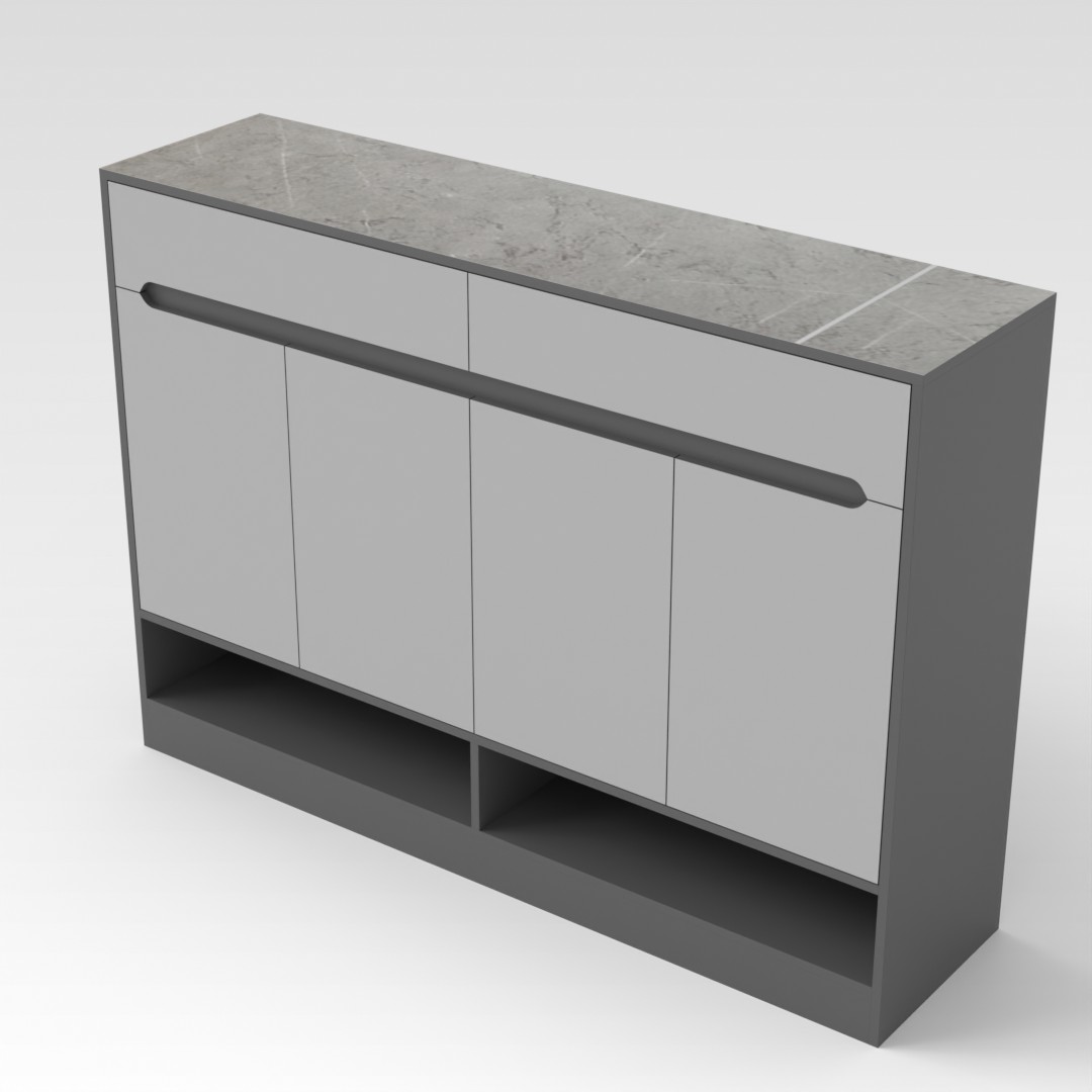 Sky Gray Shoe Cabinet