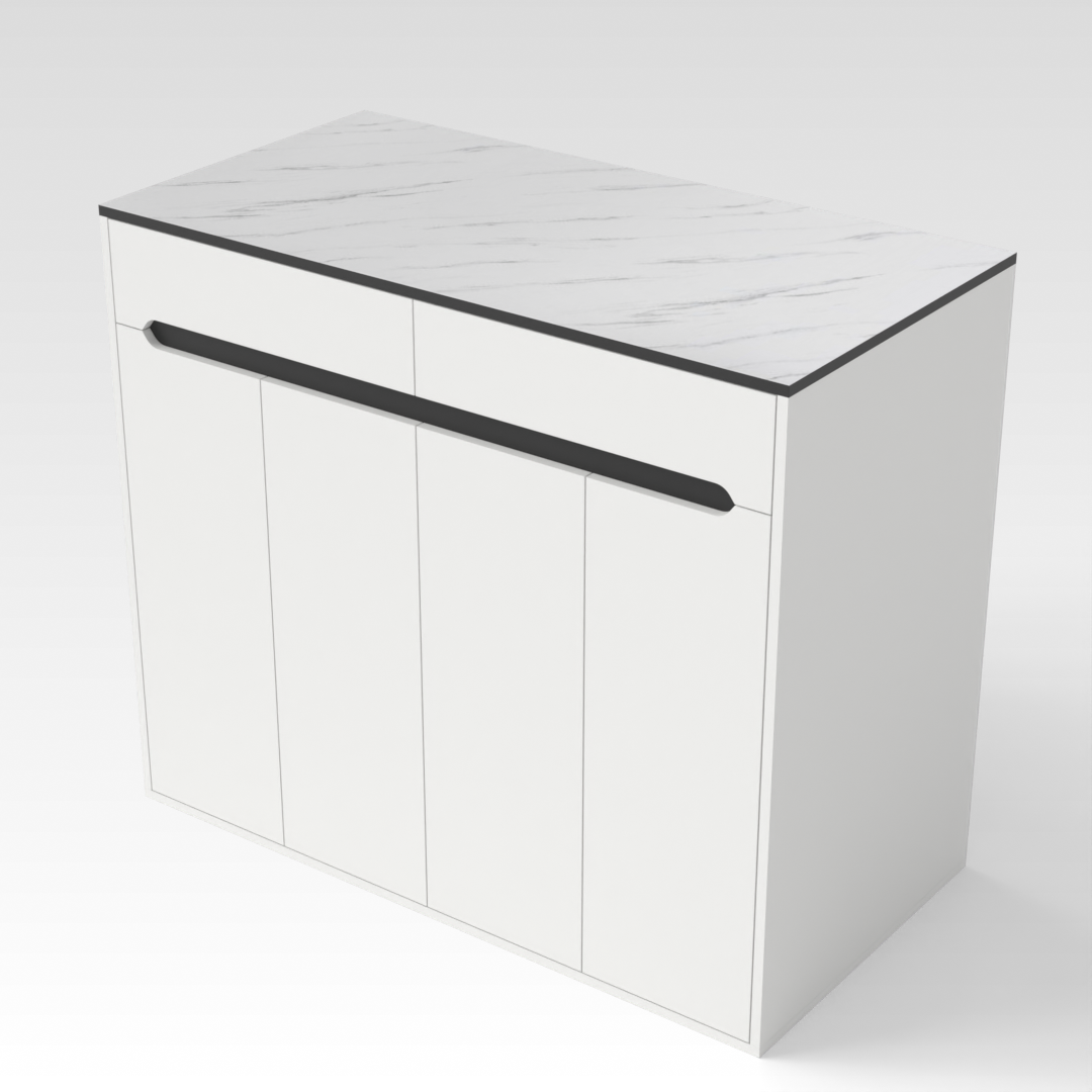 Warm White Shoe Cabinet
