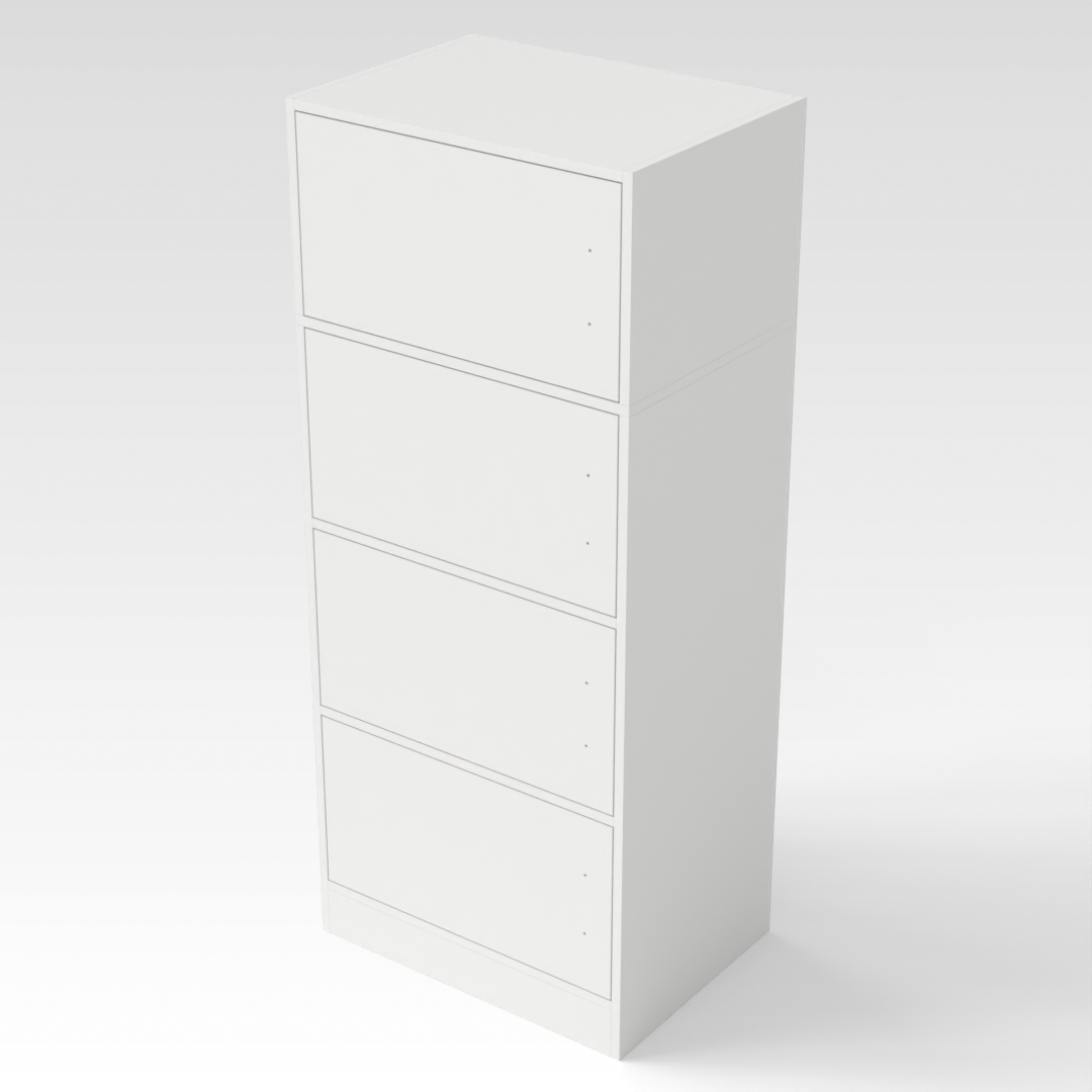 Warm White Bookcase