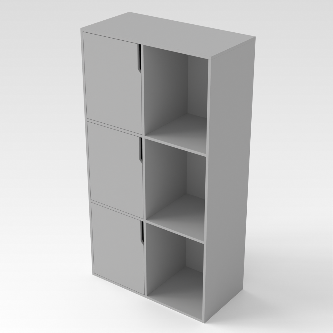 Light Gray Bookcase