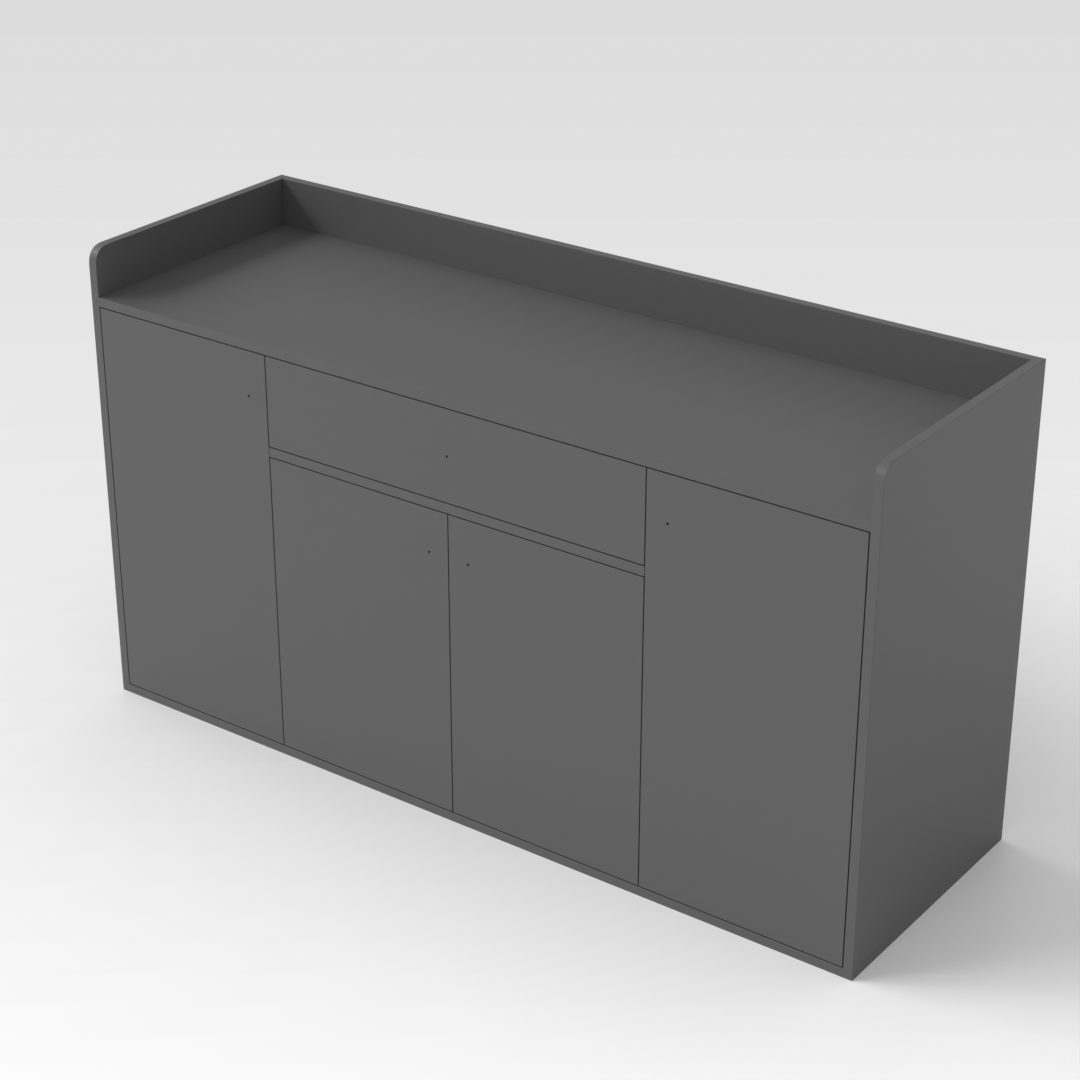 Sky Gray Shoe Cabinet