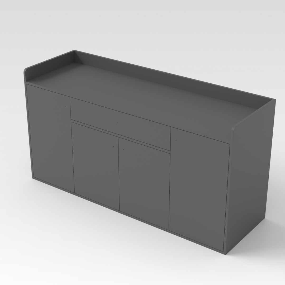 Sky Gray Shoe Cabinet