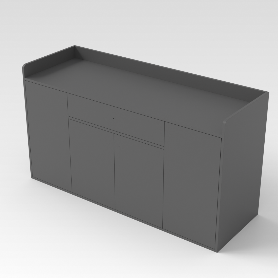 Sky Gray Shoe Cabinet