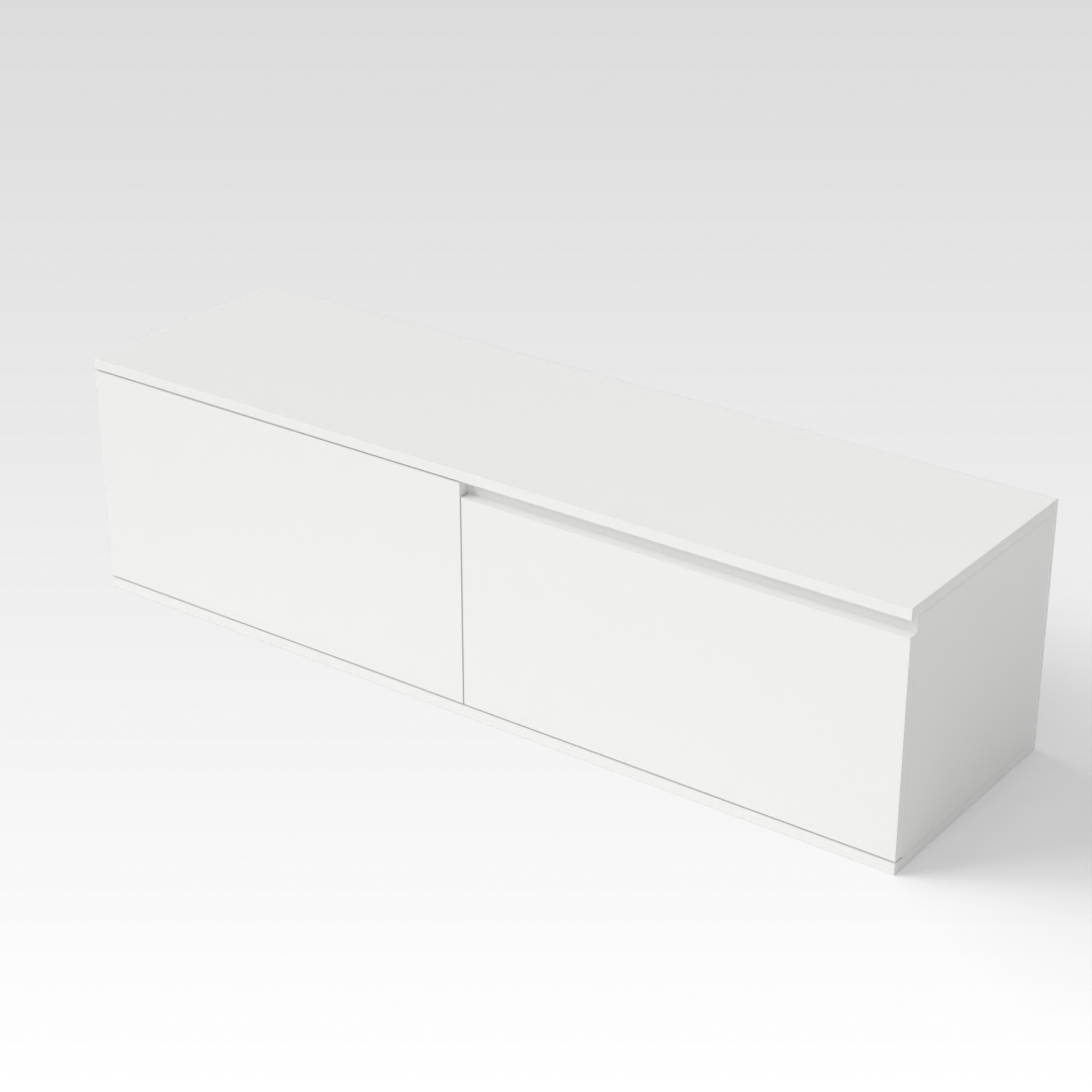 Warm White TV Stand