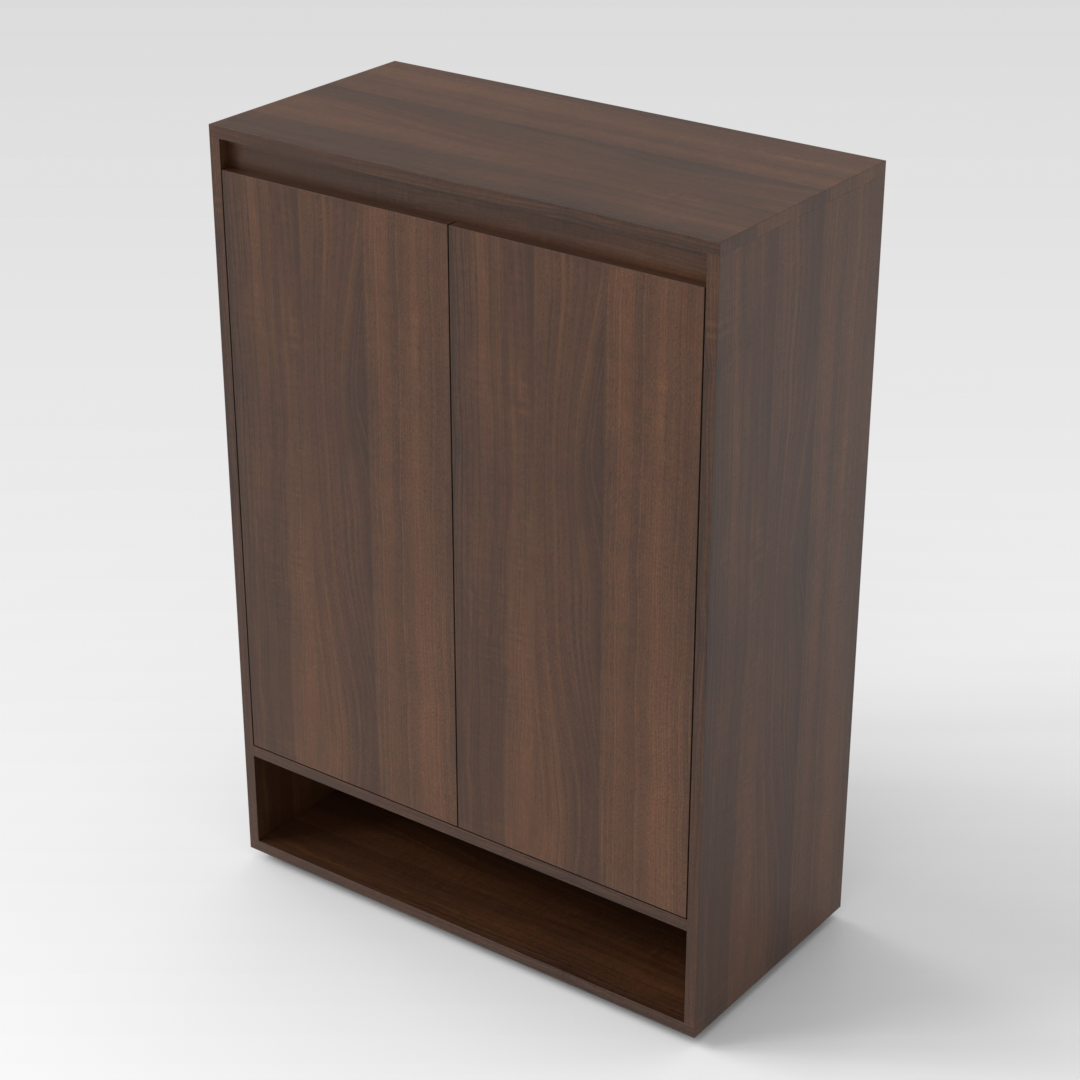 Prairie Oak Shoe Cabinet