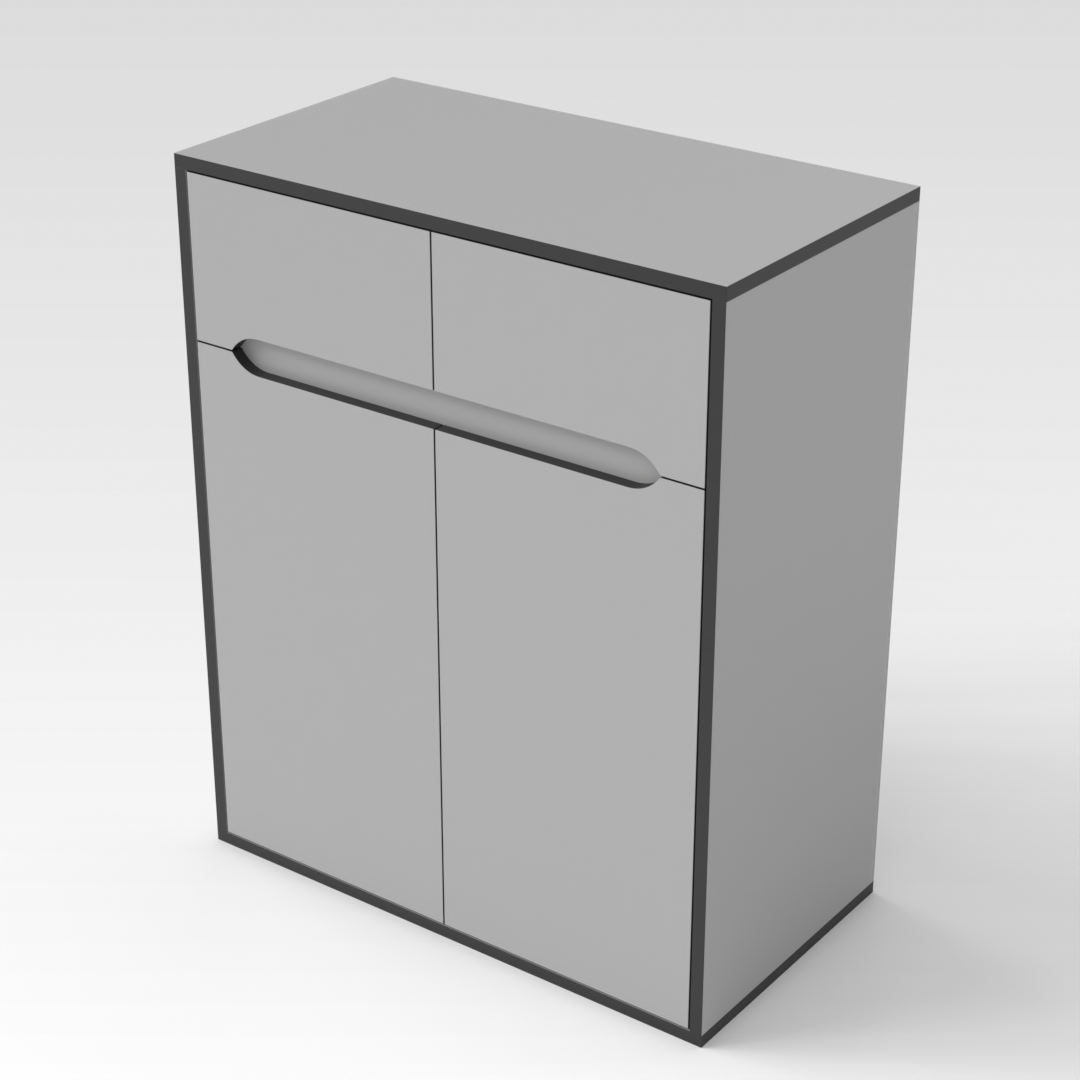 Light Gray Shoe Cabinet