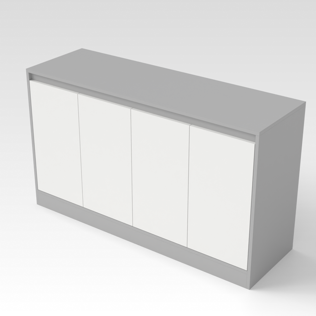 Light Gray Shoe Cabinet
