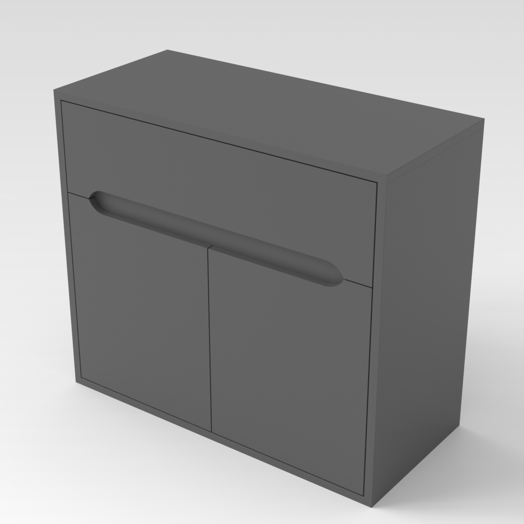 Sky Gray Shoe Cabinet