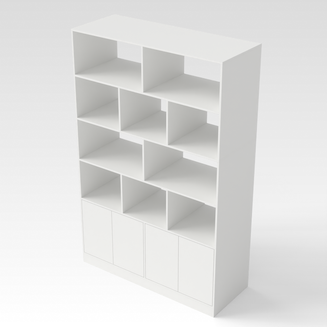 Warm White Bookcase