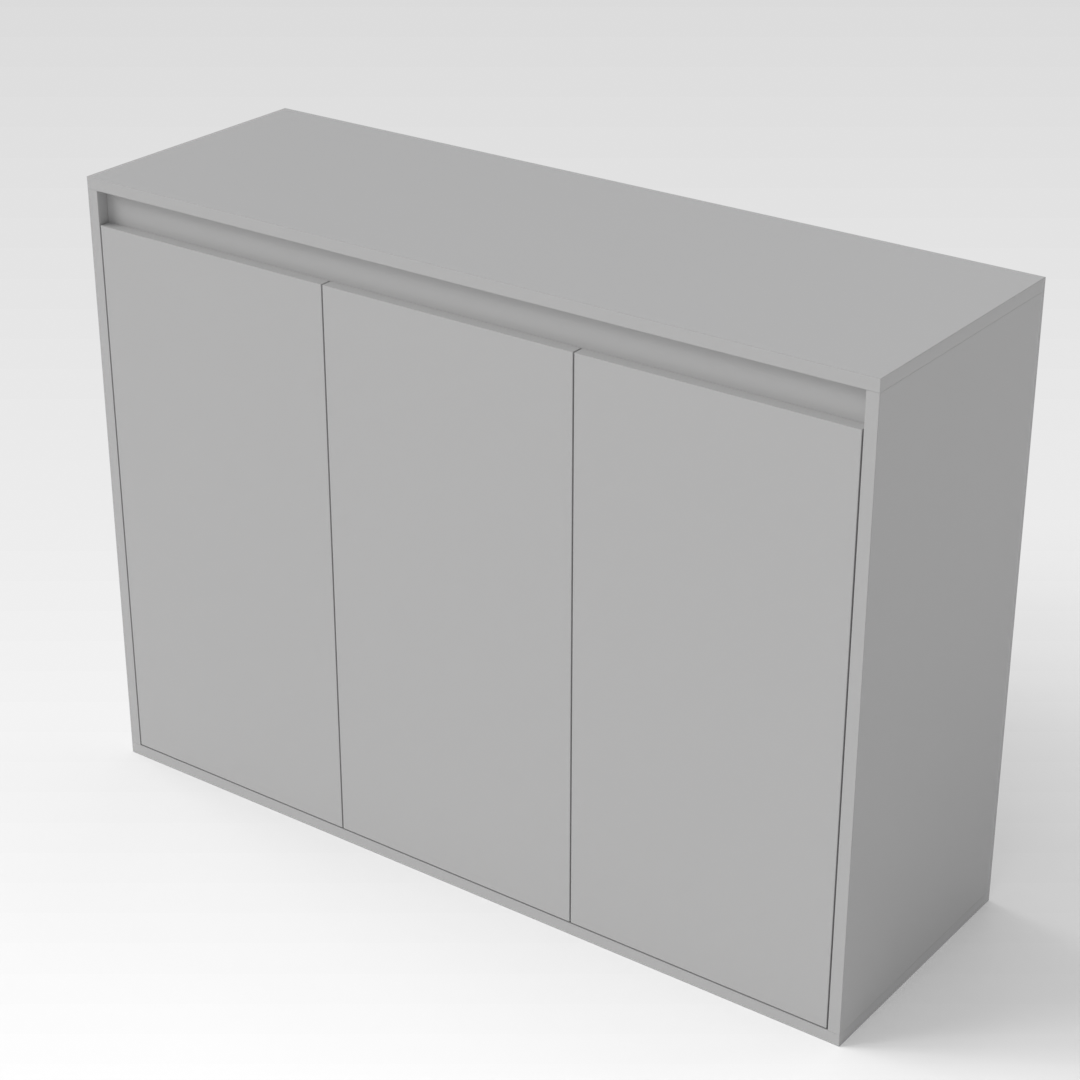 Light Gray Shoe Cabinet