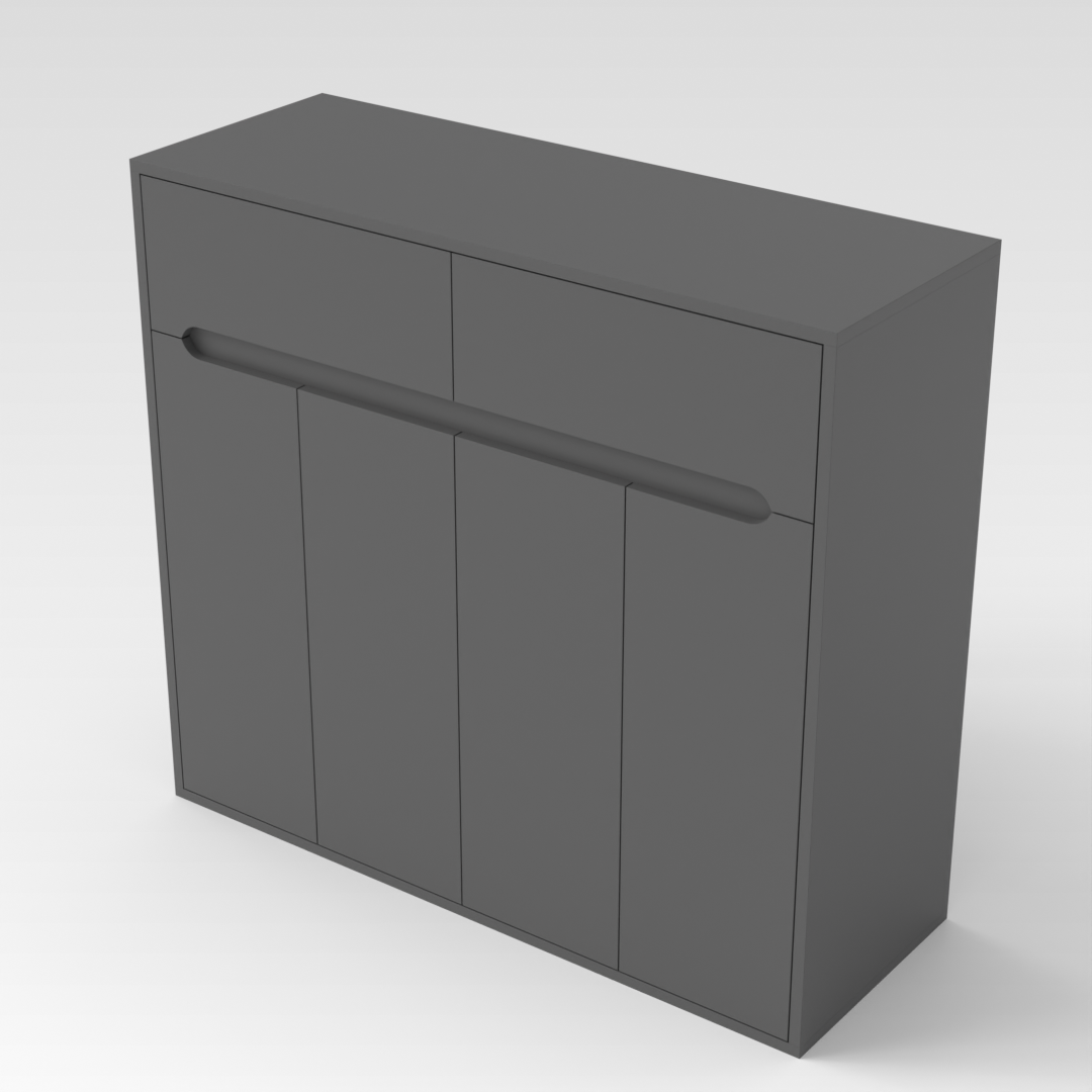 Sky Gray Shoe Cabinet