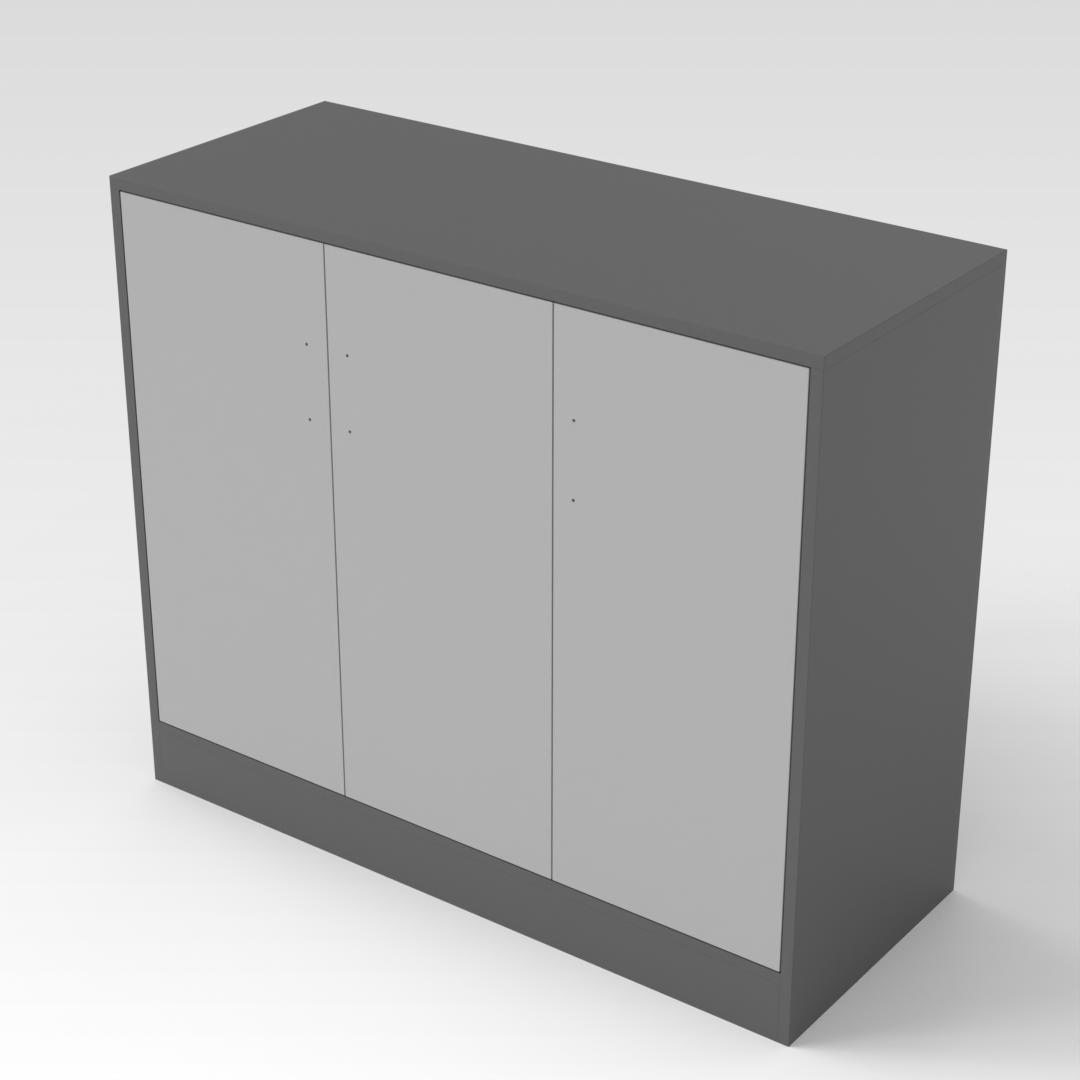 Light Gray & Sky Gray Sideboard