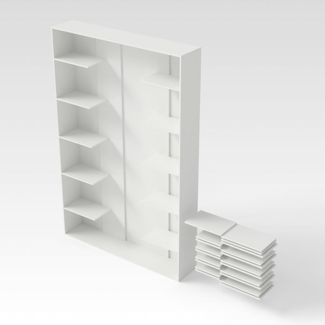 Warm White Bookcase