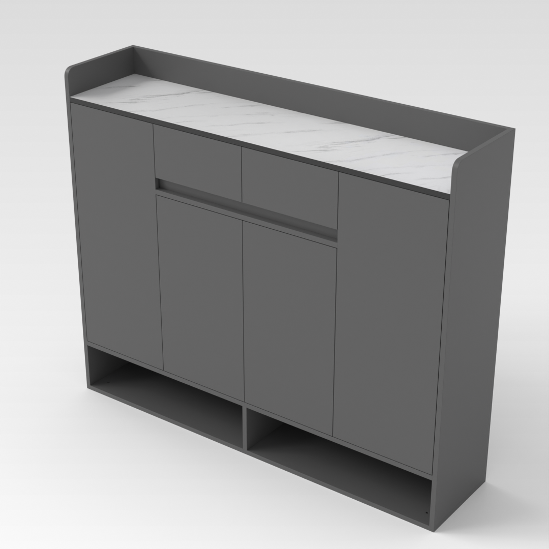 Sky Gray Shoe Cabinet