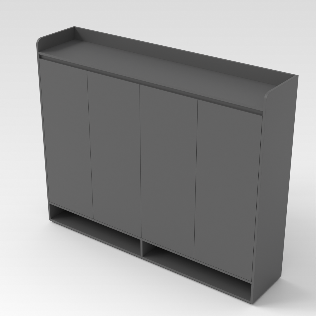 Sky Gray Shoe Cabinet