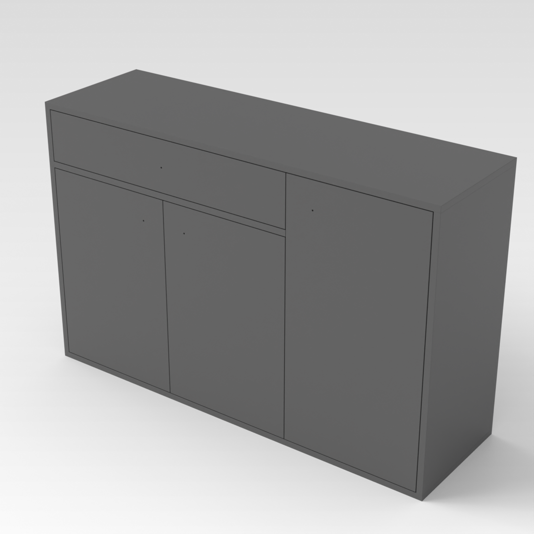 Sky Gray Shoe Cabinet