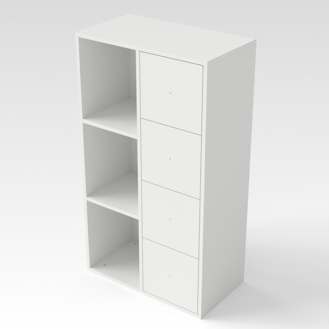 Warm White Shoe Cabinet