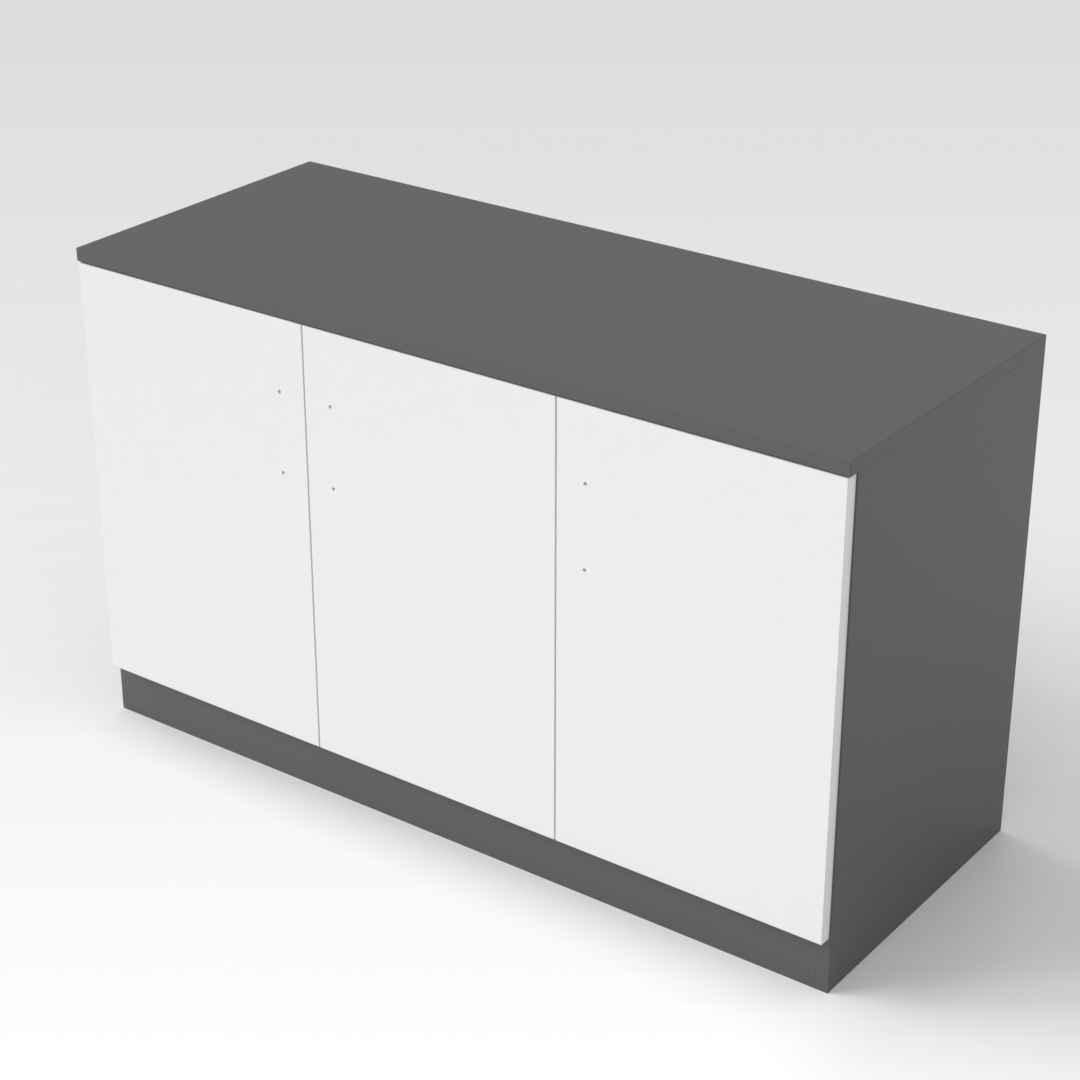 Sky Gray & Warm White Shoe Cabinet