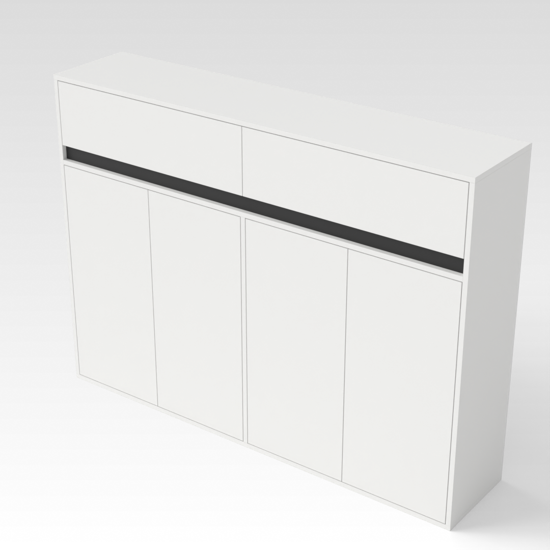 Warm White Bookshelf
