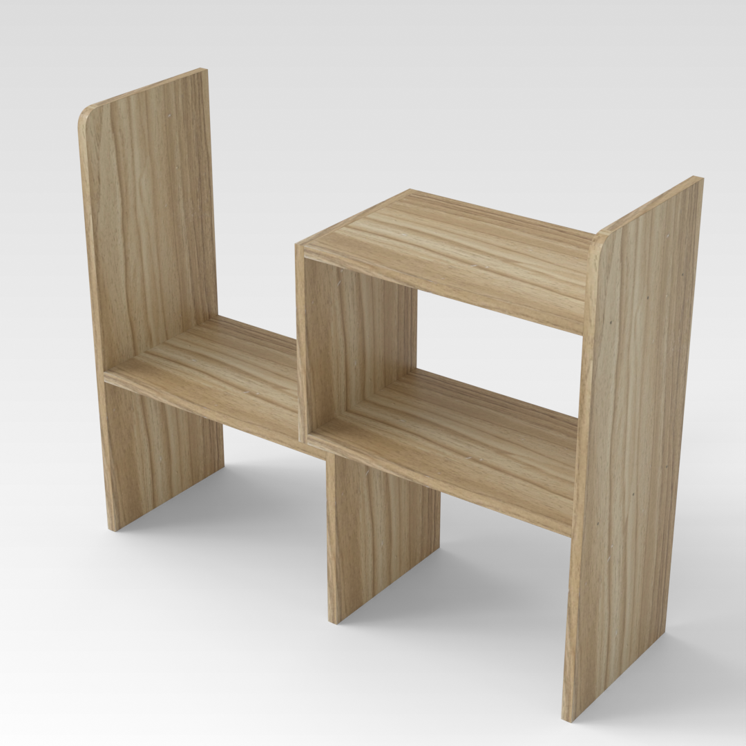 Country Oak Storage Rack