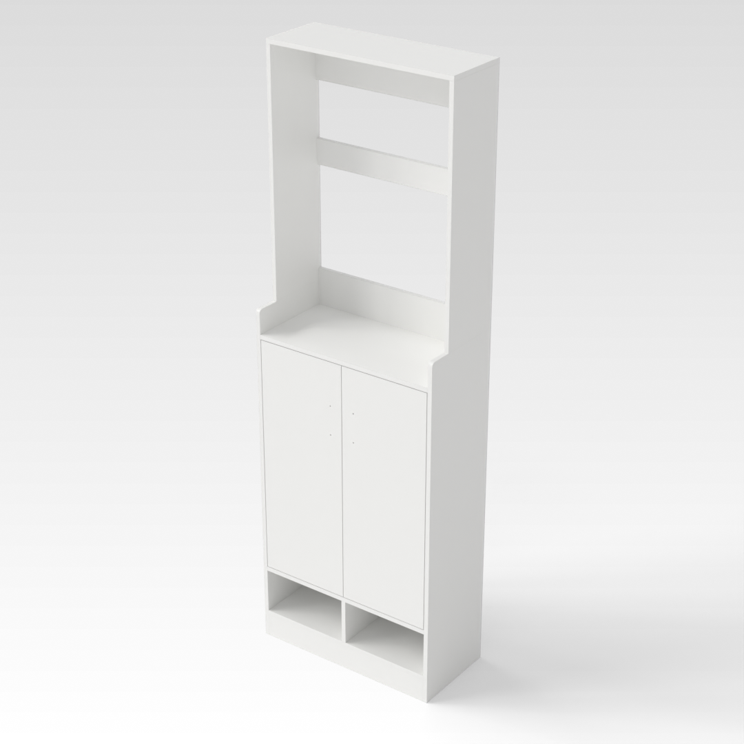 Warm White Shoe Cabinet