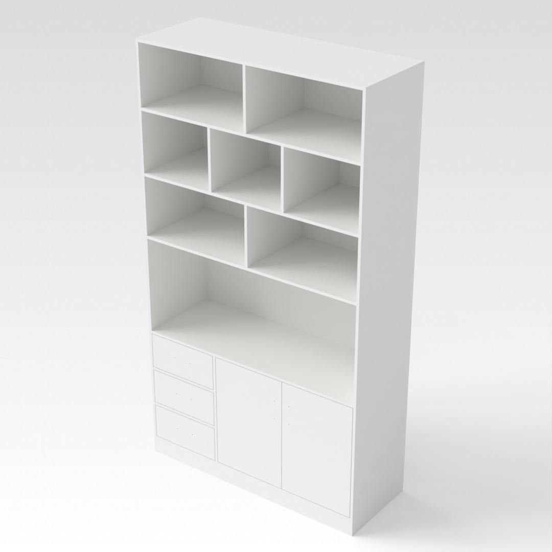 Warm White Bookcase