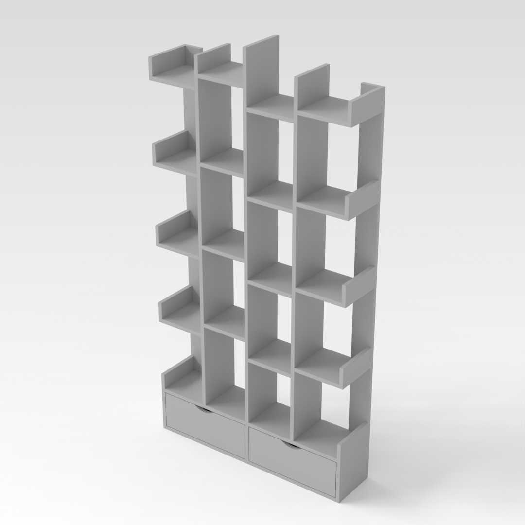 Light Gray Bookshelf