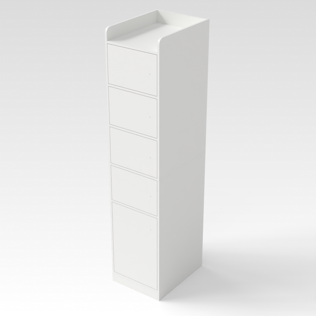Warm White Shoe Cabinet