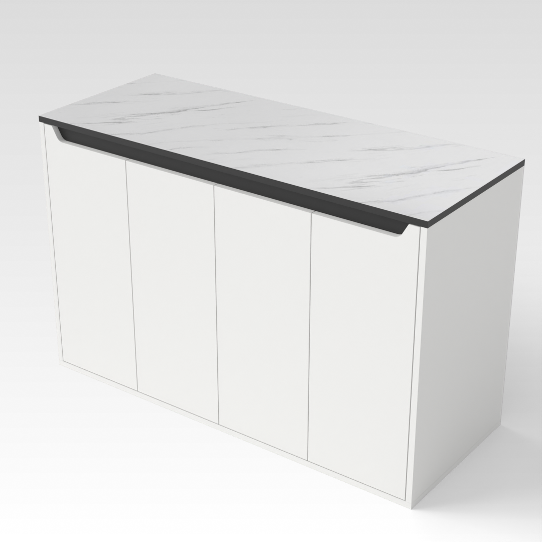 Warm White Shoe Cabinet