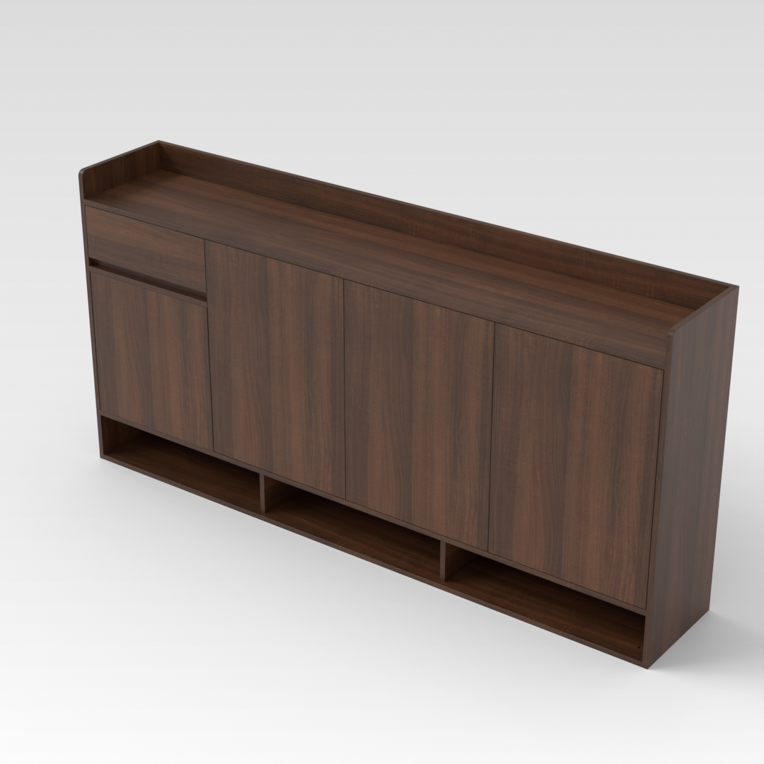 Prairie Oak Shoe Cabinet