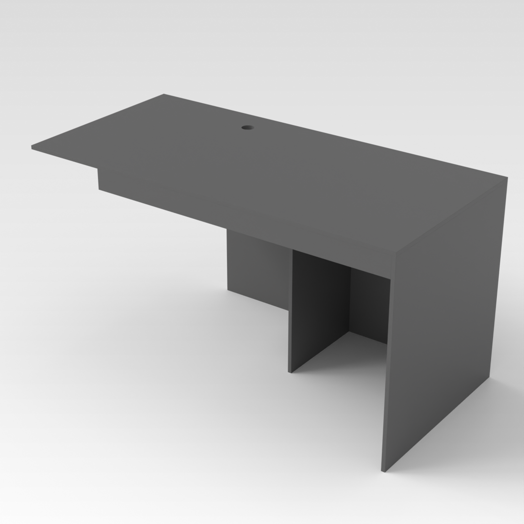 Sky Gray Computer Desk
