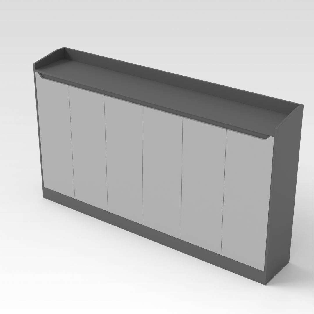Sky Gray Bookshelf