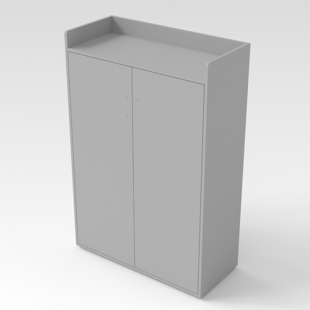 Light Gray Shoe Cabinet