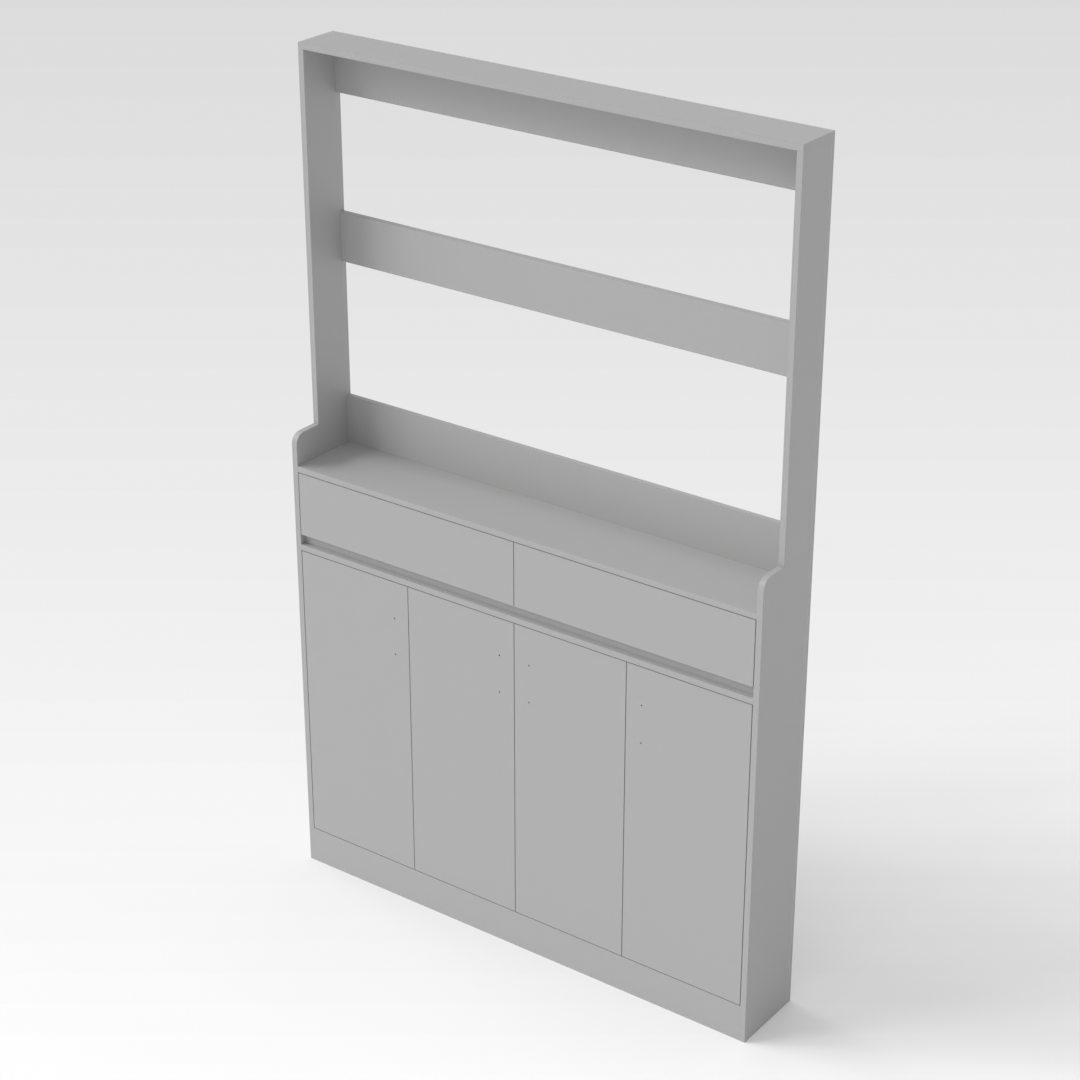 Light Gray Shoe Cabinet