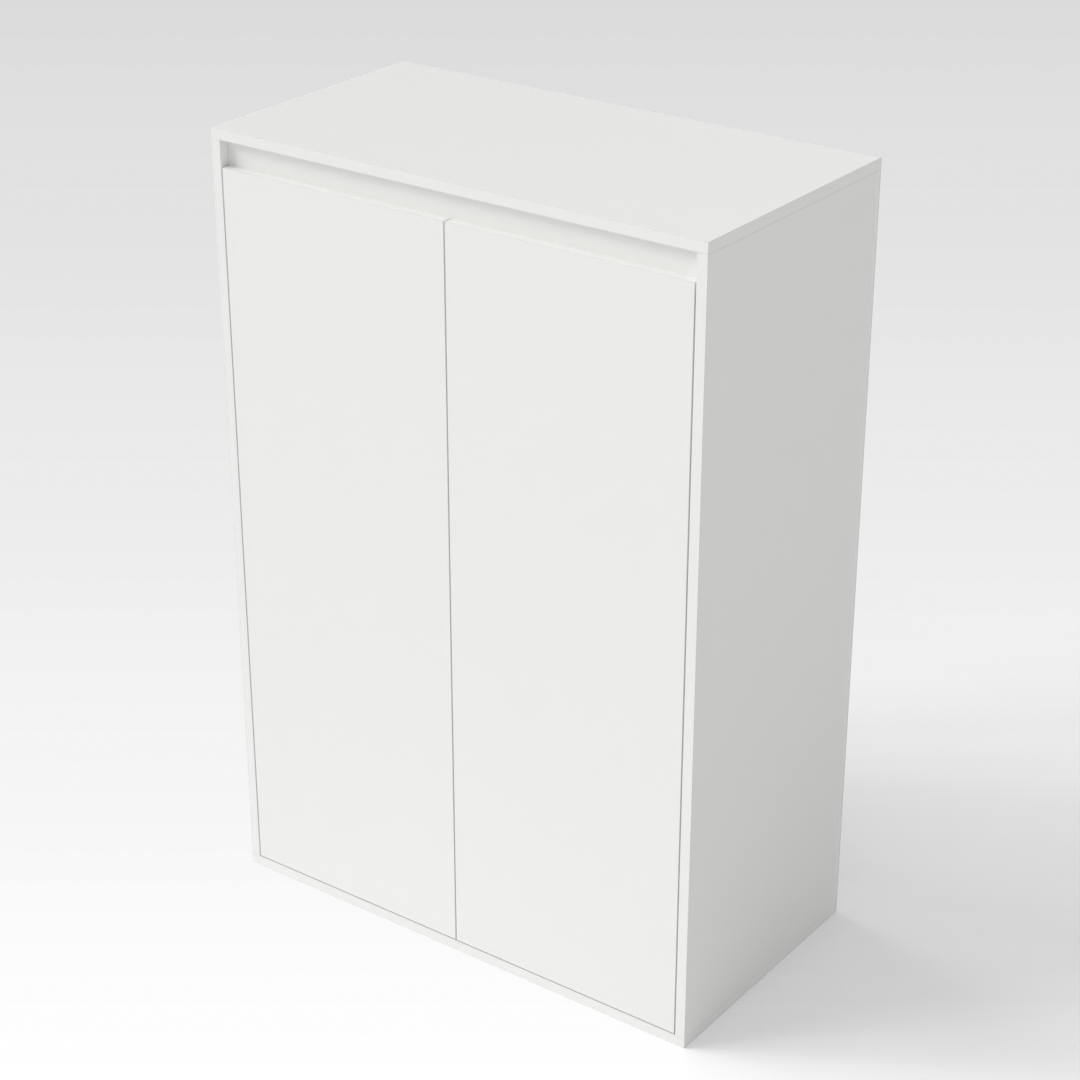 Warm White Shoe Cabinet