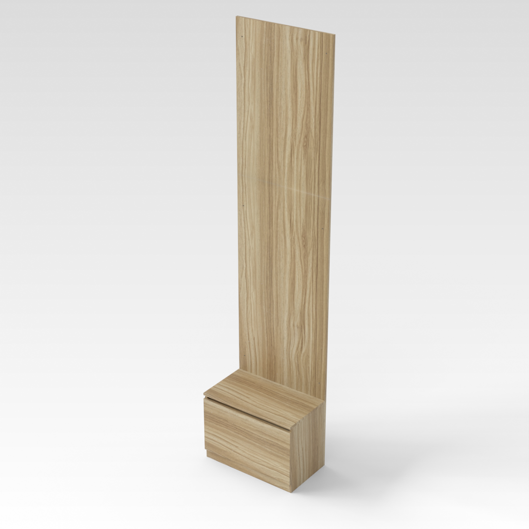 Country Oak Entryway Cabinet