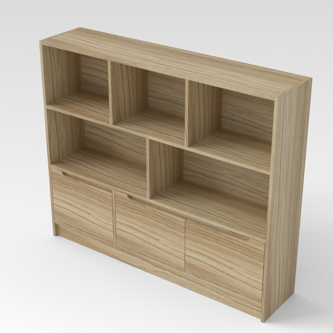 Country Oak Bookcase