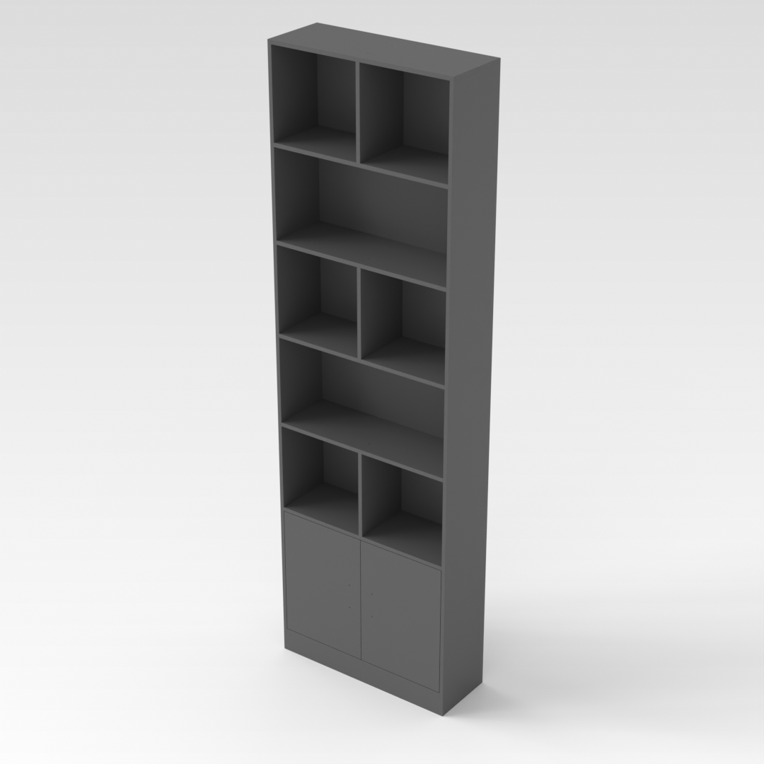 Sky Gray Bookshelf